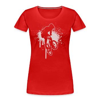 bmx fahrrad Radfahren Bike bmx bmx jungen - Frauen Premium Bio T-Shirt - Rot - Vorne - Mia (176cm)