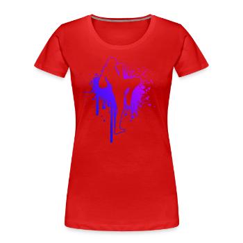 Boxe Thaïlandaise Boxeur Thaïlandais Boxe Thaï Muay Thai - T-shirt bio Premium Femme - rouge - Devant - Mia (176cm)
