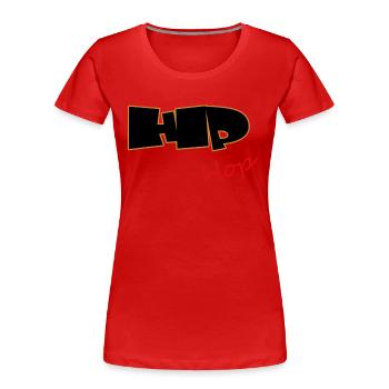 Hip Hop, Rap, MC, Rapper - Frauen Premium Bio T-Shirt - Rot - Vorne - Mia (176cm)