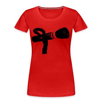 Feuer Feuerwehrschlauch - Frauen Premium Bio T-Shirt - Rot - Vorne - Mia (176cm)