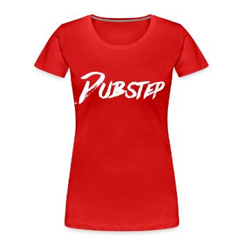 DUBSTEP - Frauen Premium Bio T-Shirt - Rot - Vorne - Mia (176cm)
