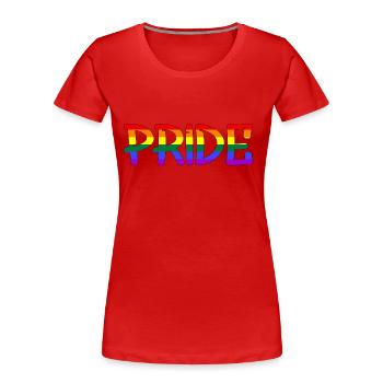 Pride, LGBT Spruch Geschenk Pride Rechte - Frauen Premium Bio T-Shirt - Rot - Vorne - Mia (176cm)
