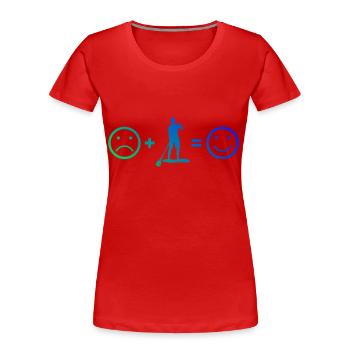 Stand up Paddle Standup Paddle - T-shirt bio Premium Femme - rouge - Devant - Mia (176cm)