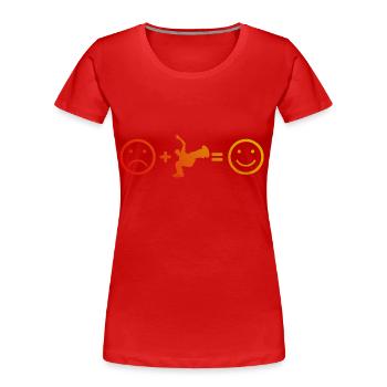 Damen Break Dance Breakdance Bboy Hiphop - Frauen Premium Bio T-Shirt - Rot - Vorne - Mia (176cm)
