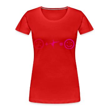 Hommes Femmes Hip Hop Hip Hop Bgirl Break Dance - T-shirt bio Premium Femme - rouge - Devant - Mia (176cm)
