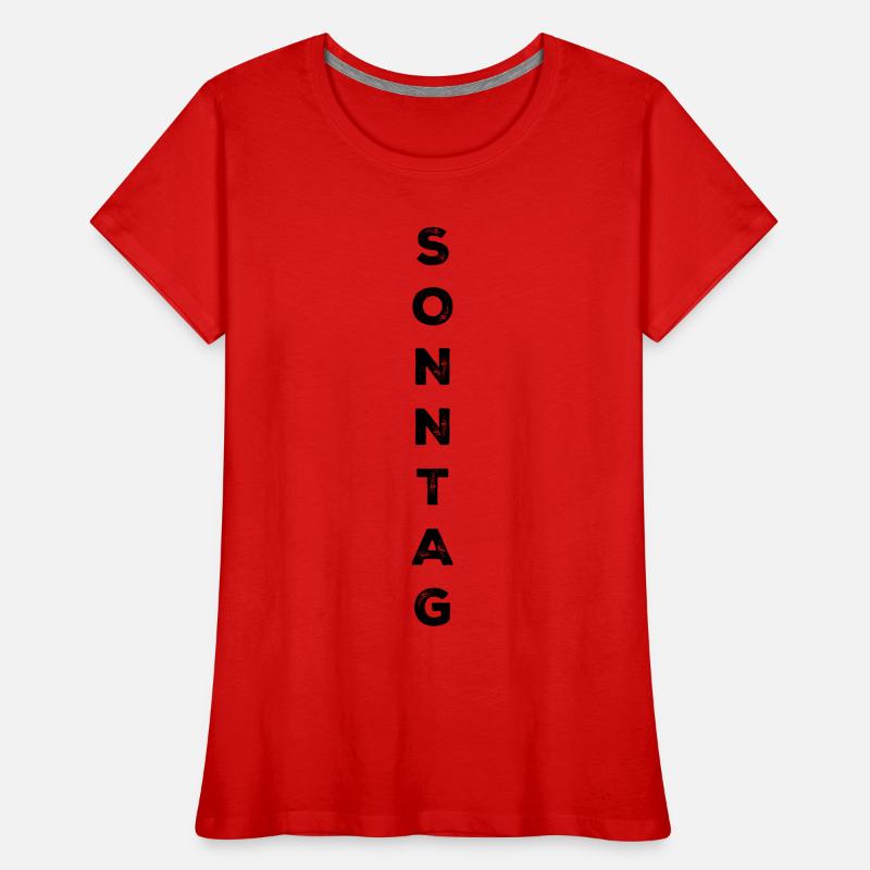 Dimanche - noir T-shirt bio Premium Femme