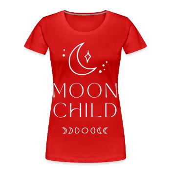 Moonchild - Women's Premium Organic T-Shirt - red - Front - Mia (176cm)