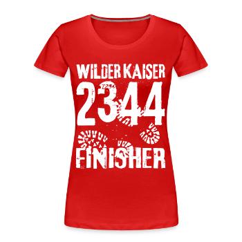 Wilder Kaiser Kitzbühel Mountaineers Hiking Tyrol - Women's Premium Organic T-Shirt - red - Front - Mia (176cm)
