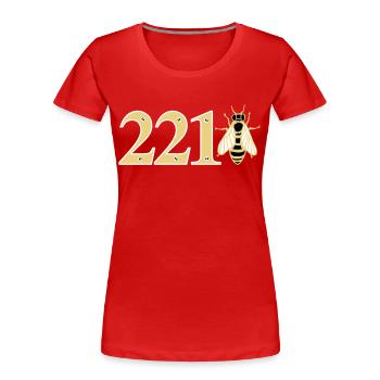 sherlock_221bee - Women's Premium Organic T-Shirt - red - Front - Mia (176cm)