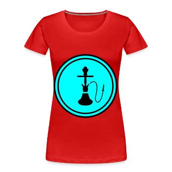 Bong Rauchen - Frauen Premium Bio T-Shirt - Rot - Vorne - Mia (176cm)