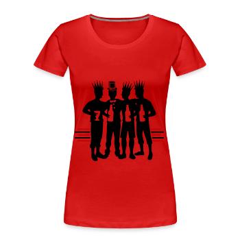 Bachelor Groom Team Bachelors - T-shirt bio Premium Femme - rouge - Devant - Mia (176cm)