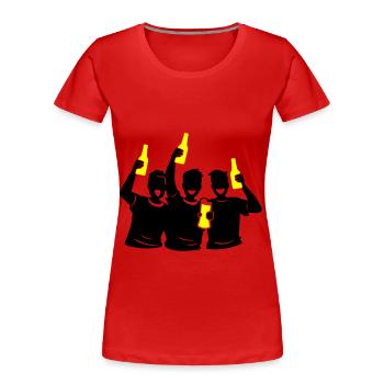 Bachelor Groom Team Bachelors - T-shirt bio Premium Femme - rouge - Devant - Mia (176cm)