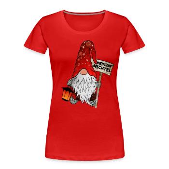 Medizin Wichtel - Frauen Premium Bio T-Shirt - Rot - Vorne - Mia (176cm)
