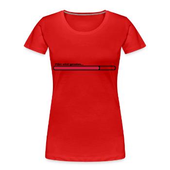 pilot - Frauen Premium Bio T-Shirt - Rot - Vorne - Mia (176cm)