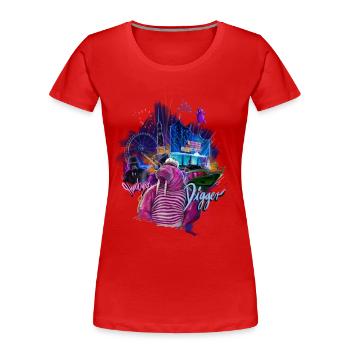 file.png - Frauen Premium Bio T-Shirt - Rot - Vorne - Mia (176cm)