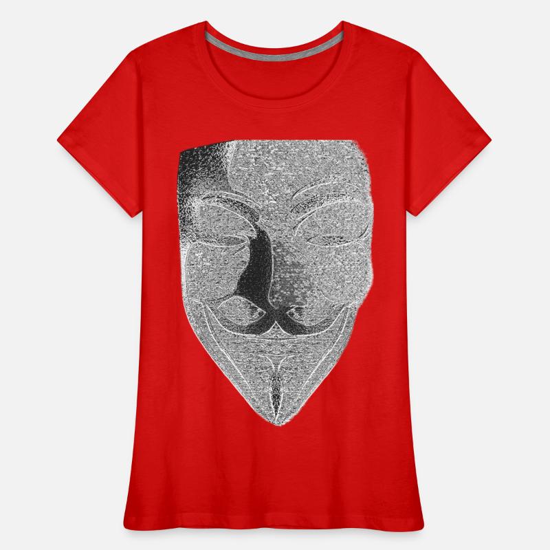 Anonymous v like vendetta mask Women's Premium Organic T-Shirt