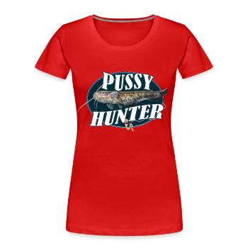 Catfish hunter - Women's Premium Organic T-Shirt - red - Front - Mia (176cm)