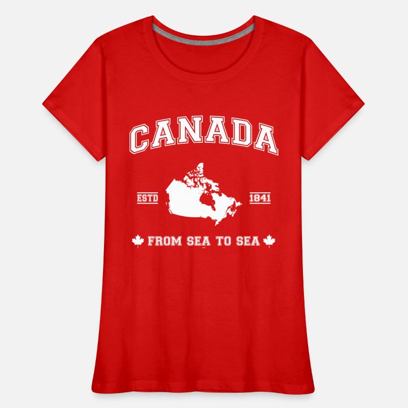 Canada map Women's Premium Organic T-Shirt