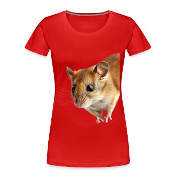 Loir - T-shirt bio Premium Femme - rouge - Devant - Mia (176cm)