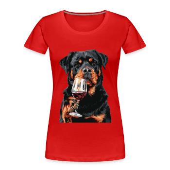 Rottweiler - T-shirt bio Premium Femme - rouge - Devant - Mia (176cm)