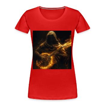 Banjo - Frauen Premium Bio T-Shirt - Rot - Vorne - Mia (176cm)