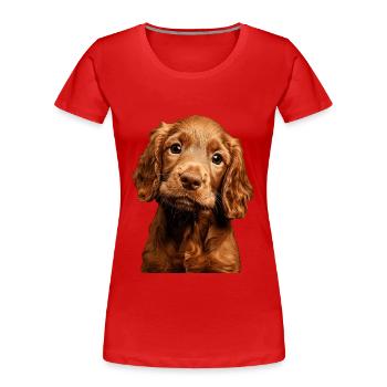 Irish Setter - Frauen Premium Bio T-Shirt - Rot - Vorne - Mia (176cm)