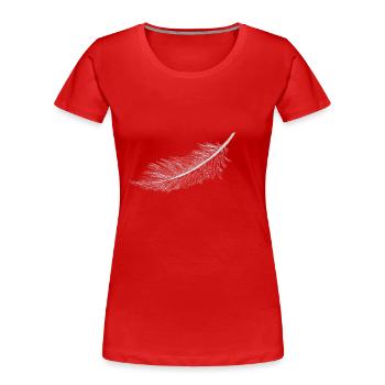 Spring - Frauen Premium Bio T-Shirt - Rot - Vorne - Mia (176cm)