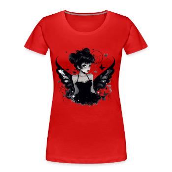 Fée magique mignonne pour les filles et les jeunes femmes - T-shirt bio Premium Femme - rouge - Devant - Mia (176cm)