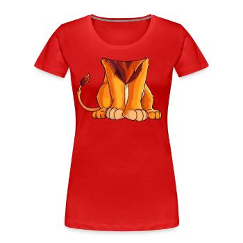 Mighty Lion Halloween Déguisement Costume Enfants - T-shirt bio Premium Femme - rouge - Devant - Mia (176cm)