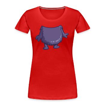 Gruseliges Monster Halloween Verkleidung Kinder - Frauen Premium Bio T-Shirt - Rot - Vorne - Mia (176cm)