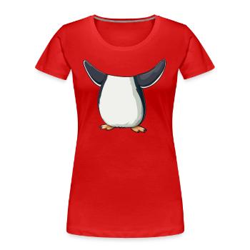 Niedlicher Pinguin Halloween Verkleidung Kinder - Frauen Premium Bio T-Shirt - Rot - Vorne - Mia (176cm)