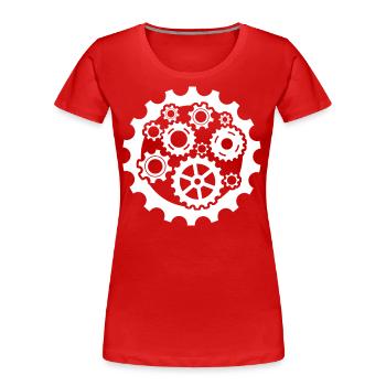 Mechaniker Handwerker Mechanik Automechaniker - Frauen Premium Bio T-Shirt - Rot - Vorne - Mia (176cm)