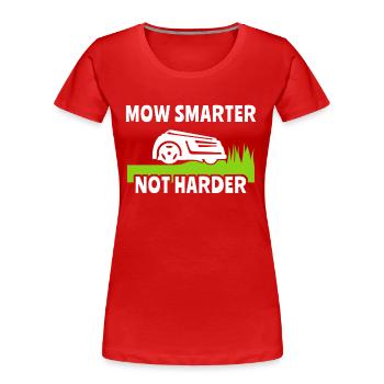 Robotic lawn mowers Lawn mowers Robotic lawn mowers - Women's Premium Organic T-Shirt - red - Front - Mia (176cm)