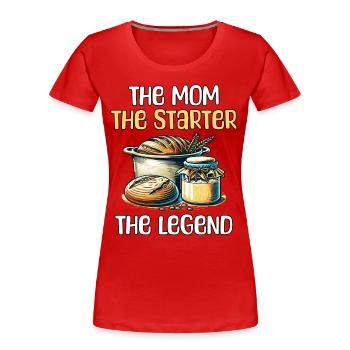 Sauerteig Starter - Frauen Premium Bio T-Shirt - Rot - Vorne - Mia (176cm)