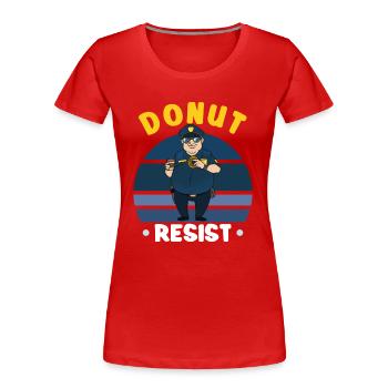 Police Cop Officer Police Office - Frauen Premium Bio T-Shirt - Rot - Vorne - Mia (176cm)