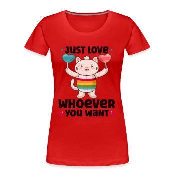 Lgbtq Transgender Gay Lesbian Feminismus Feminist - Frauen Premium Bio T-Shirt - Rot - Vorne - Mia (176cm)