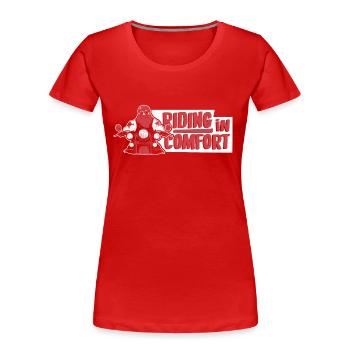Riding In Comfort Dreirad Motorrad Threewheeler - Frauen Premium Bio T-Shirt - Rot - Vorne - Mia (176cm)