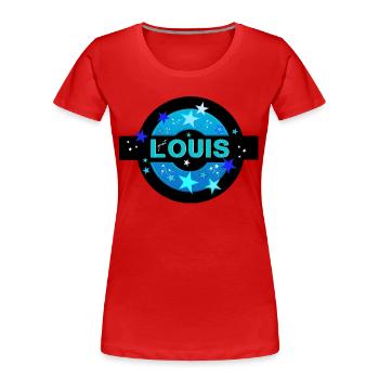 Louis Geburtstag Louis - Frauen Premium Bio T-Shirt - Rot - Vorne - Mia (176cm)