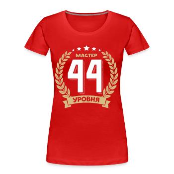 44 Geburtstag Russland 44. Jahre Russisch - Frauen Premium Bio T-Shirt - Rot - Vorne - Mia (176cm)