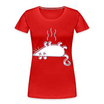 A Dead Mouse - Women's Premium Organic T-Shirt - red - Front - Mia (176cm)