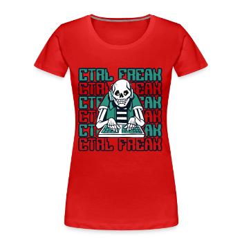 CTRL Freak Softwareentwickler Developer - Frauen Premium Bio T-Shirt - Rot - Vorne - Mia (176cm)