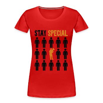 Séjour spécial Euphoniumiste Instrument Euphoniste - T-shirt bio Premium Femme - rouge - Devant - Mia (176cm)