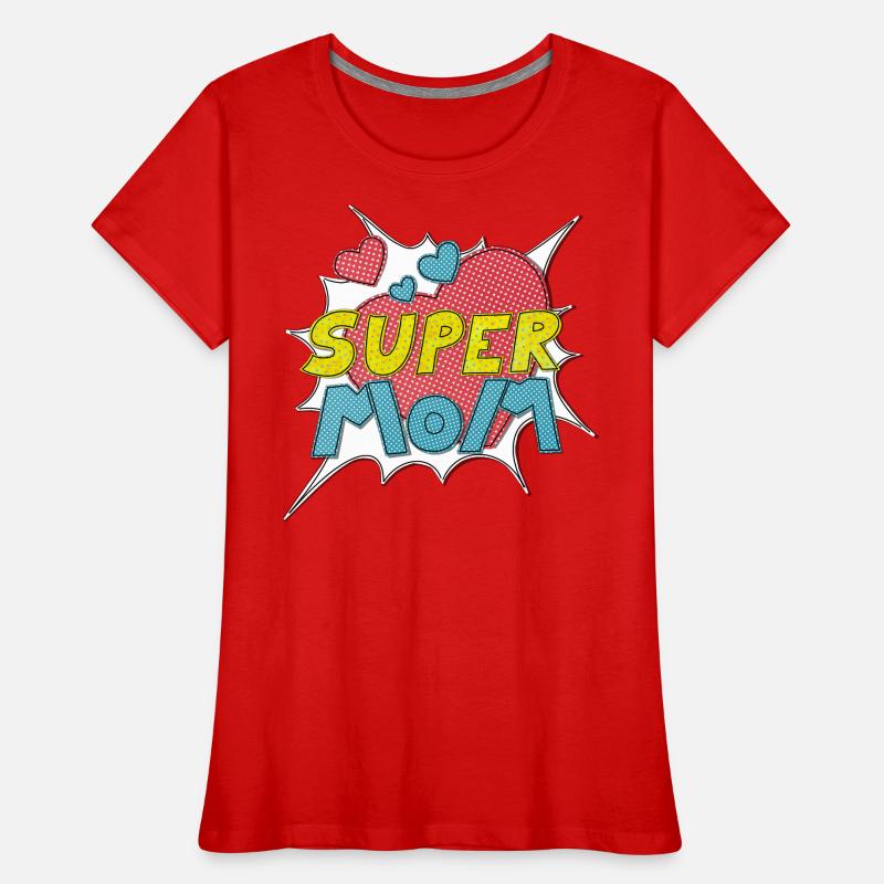 Muttertag supermom Super Mom beste Mutter Comic Frauen Premium Bio T-Shirt