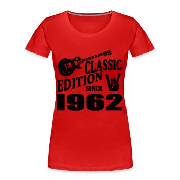 Klassische Ausgabe seit 1962 - Frauen Premium Bio T-Shirt - Rot - Vorne - Mia (176cm)