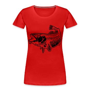 Dorsch - Frauen Premium Bio T-Shirt - Rot - Vorne - Mia (176cm)