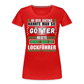 Gods in Antiquity. Today's Lure Guide - Women's Premium Organic T-Shirt - red - Front - Mia (176cm)