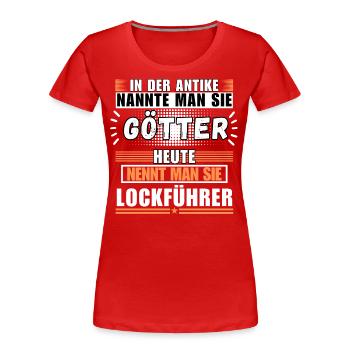 Gods in Antiquity. Today's Lure Guide - Women's Premium Organic T-Shirt - red - Front - Mia (176cm)