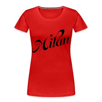 kite - Women's Premium Organic T-Shirt - red - Front - Mia (176cm)