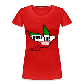 Women life freedom - T-shirt bio Premium Femme - rouge - Devant - Mia (176cm)