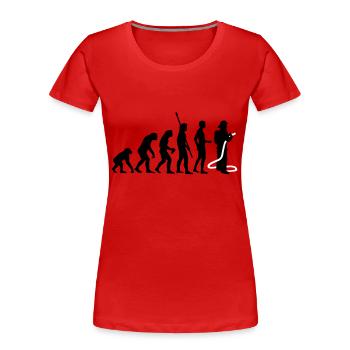 evolution firefighter - T-shirt bio Premium Femme - rouge - Devant - Mia (176cm)